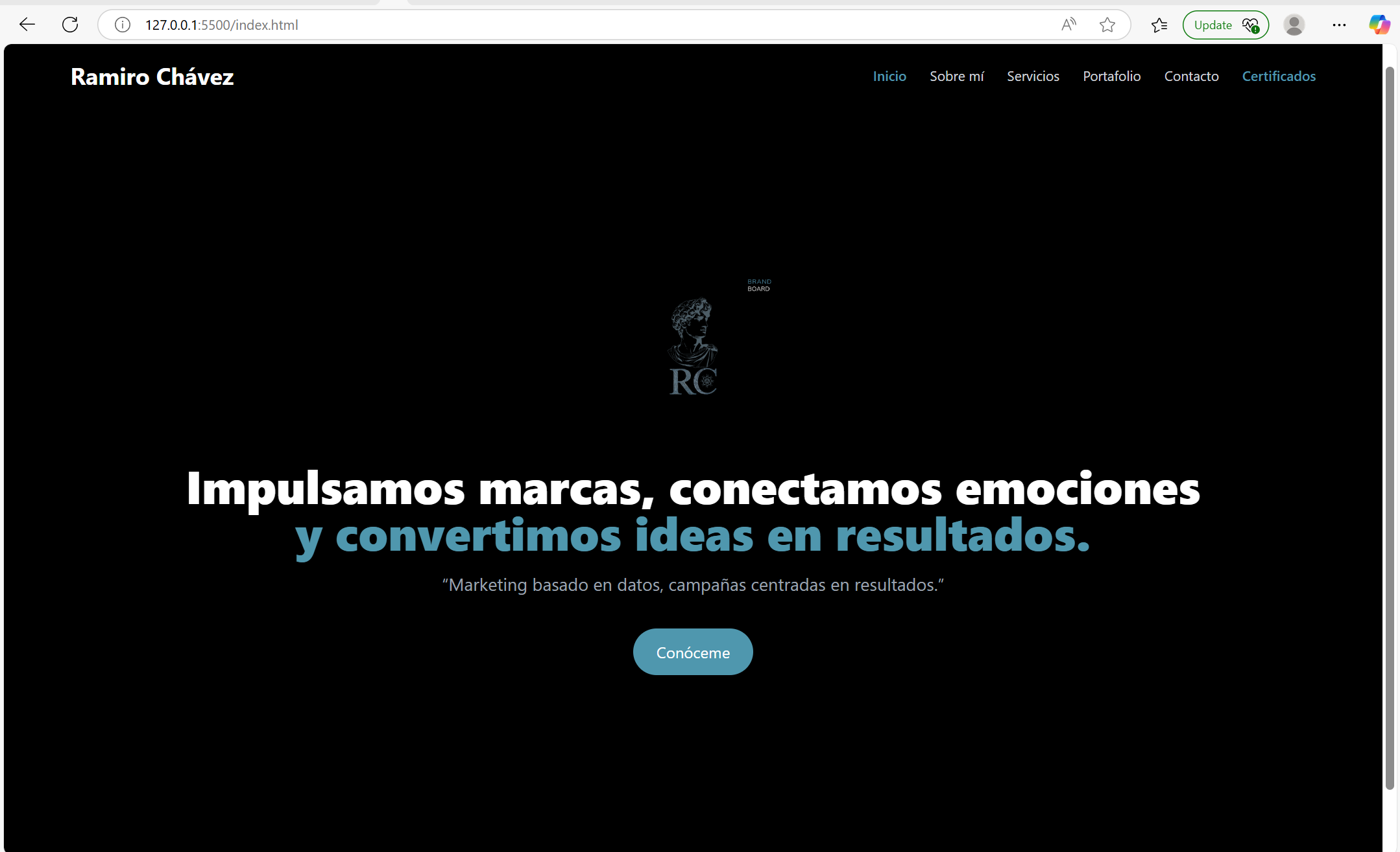 Sitio Web de Marketing