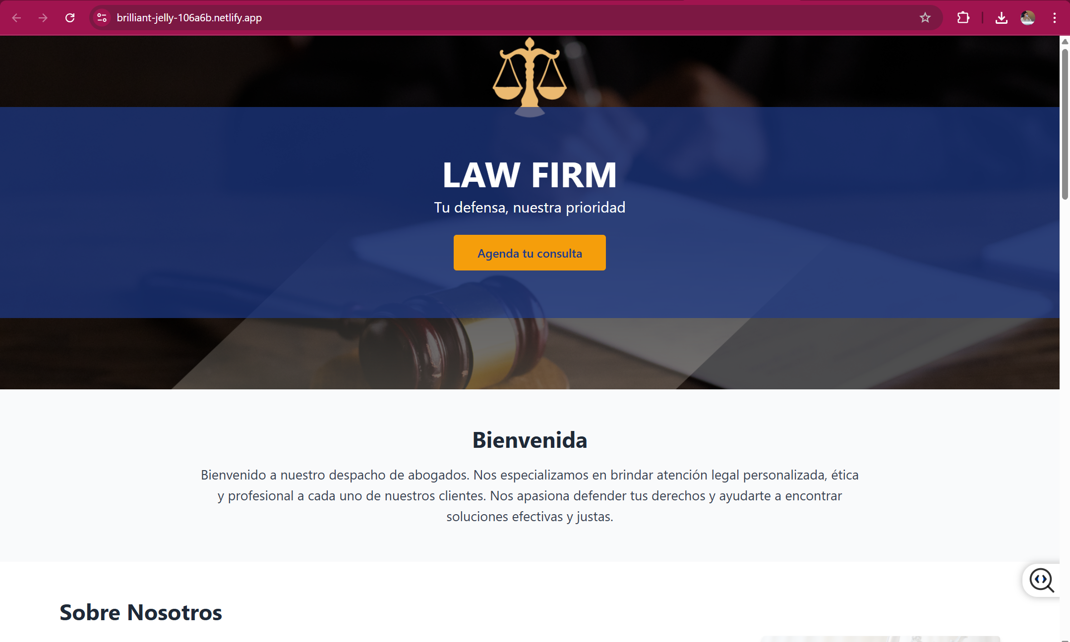 Web Despacho de Abogados